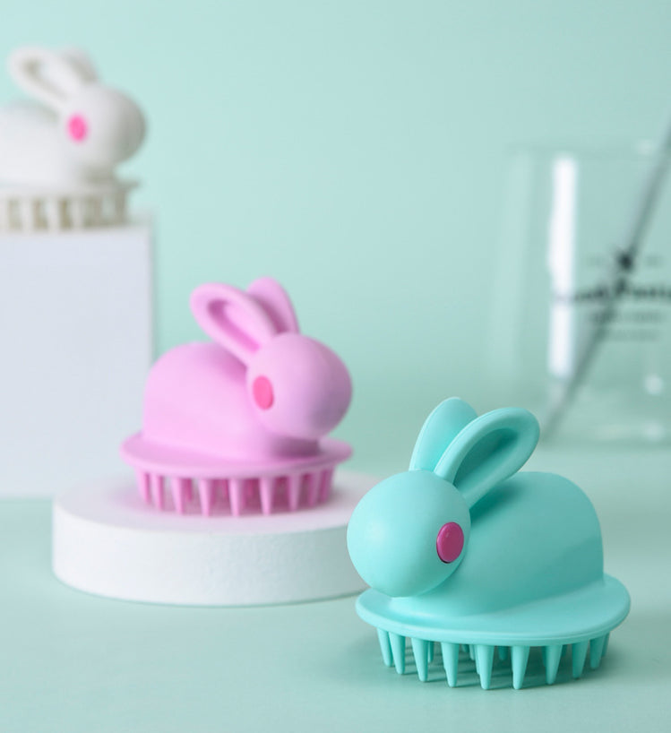 Soft Rubber Shampoo Brush for Kids' Scalp Massage