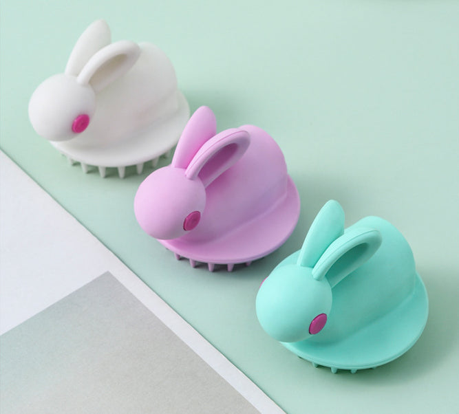Soft Rubber Shampoo Brush for Kids' Scalp Massage