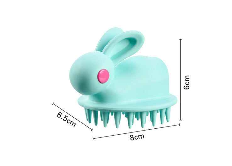 Soft Rubber Shampoo Brush for Kids' Scalp Massage