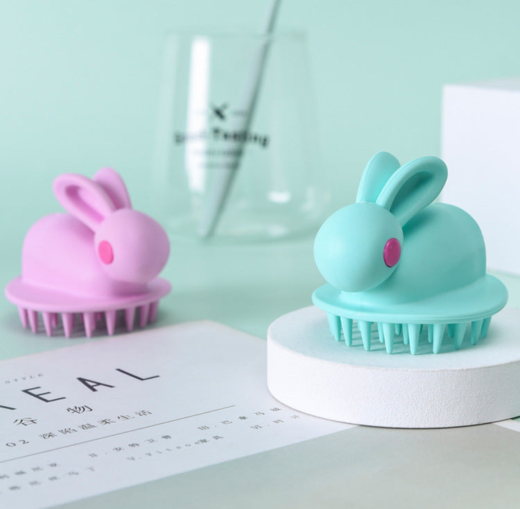 Soft Rubber Shampoo Brush for Kids' Scalp Massage