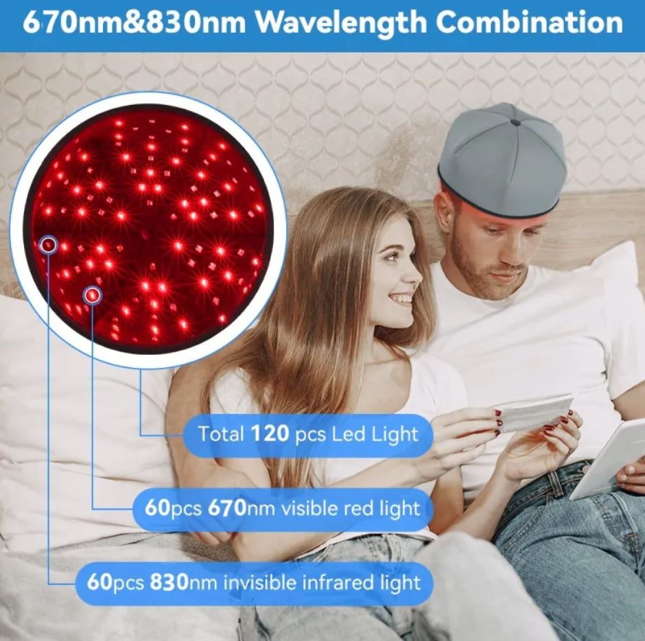 LED Scalp Massager with Red Light Therapy